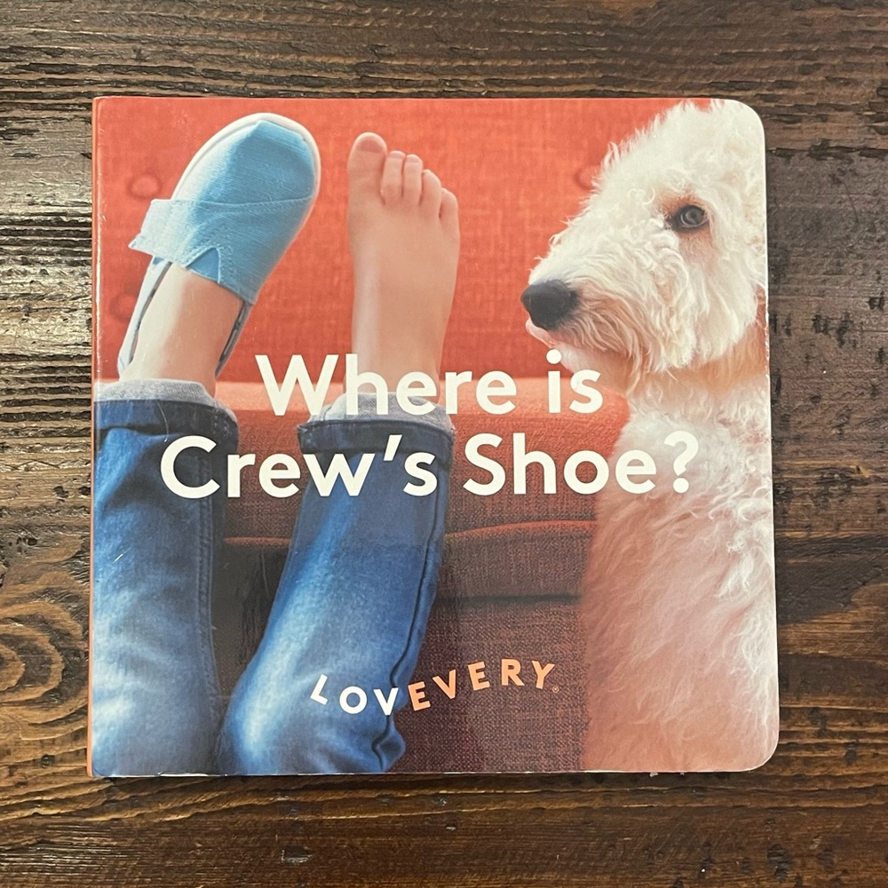 LOVEVERY Where is Crew’s Shoe board book